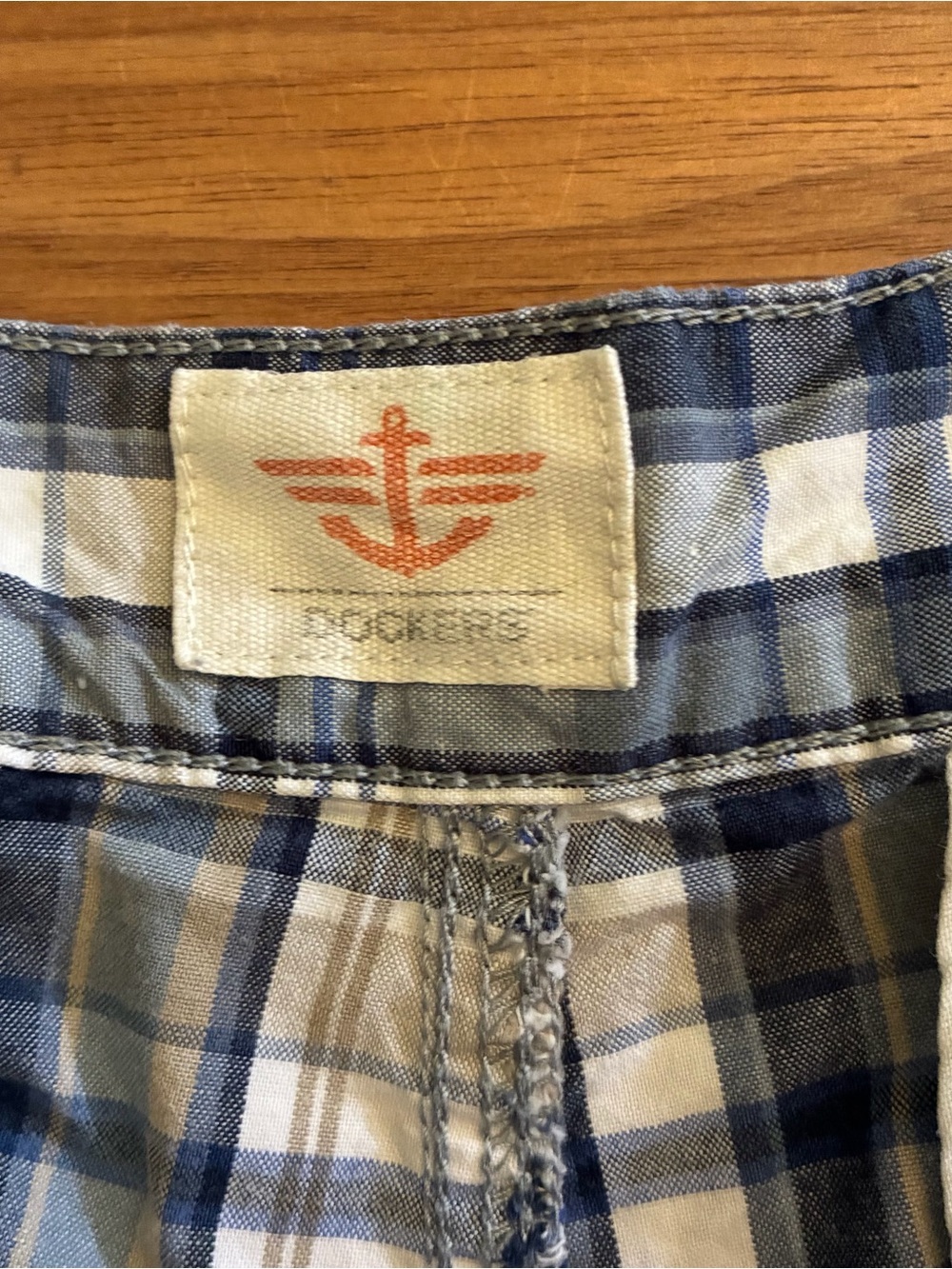 Dockers Plaid Cargo Shorts Men’s 34 - Picture 5 of 7